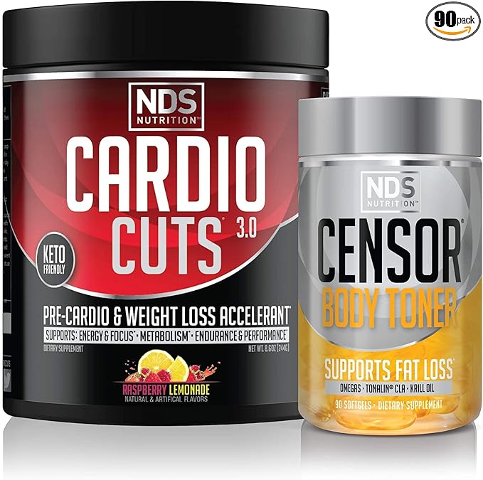 NDS Nutrition 4.0 Razz Lemonade (40 Servings) &amp NDS Nutrition Censor (90 Softgels)