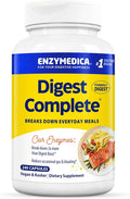 Enzymedica Digest Complete Full-Range Digestive Enzymes for Daily Gut Health Fast-Acting Relief from Gas Bloating &amp Indigestion 240 Count