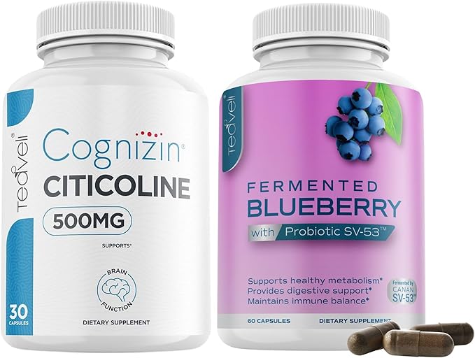 Teaveli Citicoline &amp Blueberry Capsules
