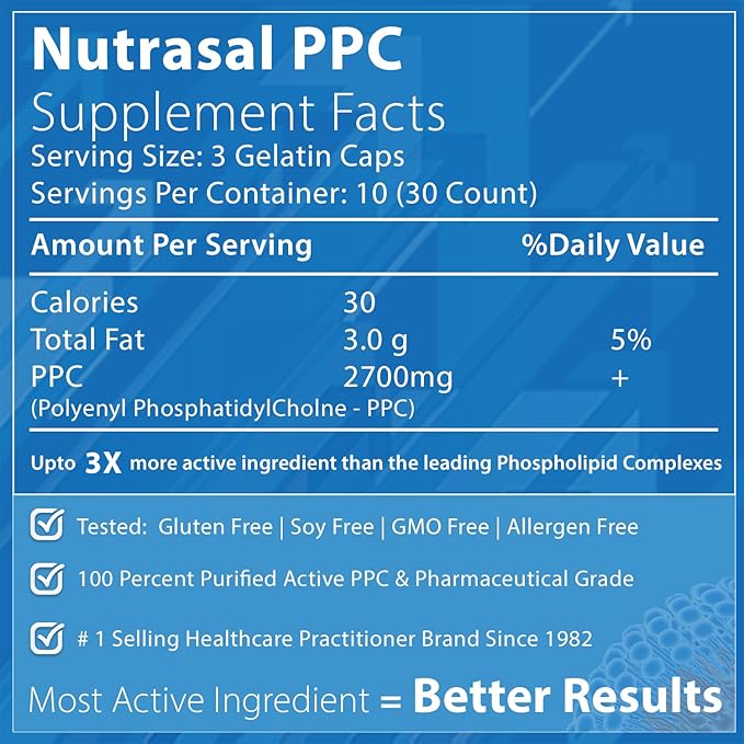 Nutrasal PhosChol 900mg – 30 Gel Capsules
