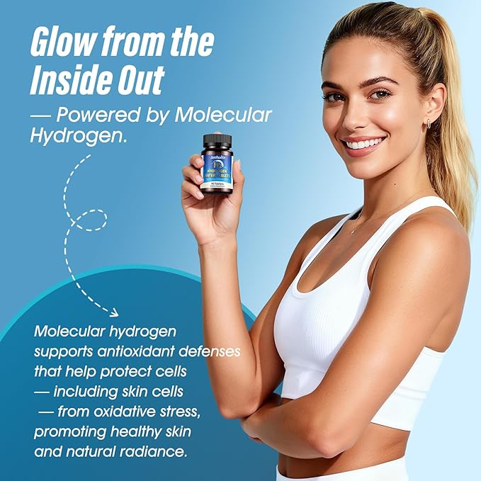 Hydrogen Water Tablets 150mg Magnesium – 10 PPM Molecular Hydrogen Tablets for Drinking Water Supports Healthy Aging Cellular Energy Recovery &amp Brain Health – GMO-Free &amp Gluten-Free 90 Tab