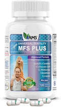 America Medic &amp Science MFS Plus Fertility Supplements for Men (120 Capsules) Sperm Count Booster Supports Motility | Natural Preconception Vitamins Reproductive Aid with Zinc CoQ10