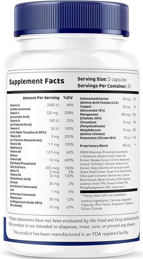 (2 Pack) Mindful Wellness Advanced Brain Savior Capsules Official Mindful Wellness Supplement Pills Mindful Wellness Support Capsules Premium Formula - All Natural Pills 120 Capsules for 2 Months