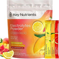 KEY NUTRIENTS Electrolytes Powder Packets – Variety Pack – Sugar Free Hydration Drink Mix – Keto Electrolytes Hydration Packets – Improved Refreshing Taste Lemonade Peach Mango &amp Watermelon – 10