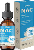 Liquid NAC Drops 1000MG NAC Supplement N-Acetyl Cysteine with Alpha Lipoic Acid for Adults &amp Kids Immune System &amp Antioxidant Support Liver &amp Lung Health Natural Lemon Flavor Sugar Fr