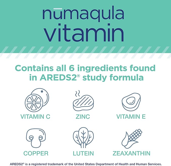 nūmaqula Eye Vitamins - 270 Capsules 90-Day Supply - AREDS2-Based Eye Vitamins with Lutein Zeaxanthin Vitamin B Complex &amp Vitamin E for Advanced Macular Support
