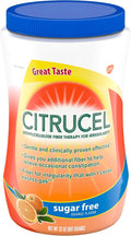 CITRUCEL Sugar Free Fiber Powder for Occasional Constipation Relief Methylcellulose Fiber Powder Orange Flavor - 32 Ounces