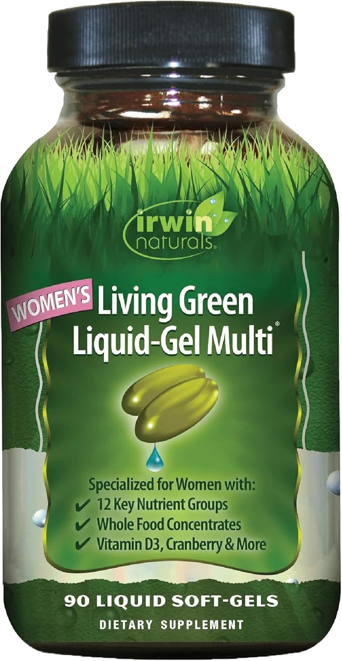 Irwin Naturals Living Green Liquid-Gel Multi for Women - 90 Liquid Soft-Gels