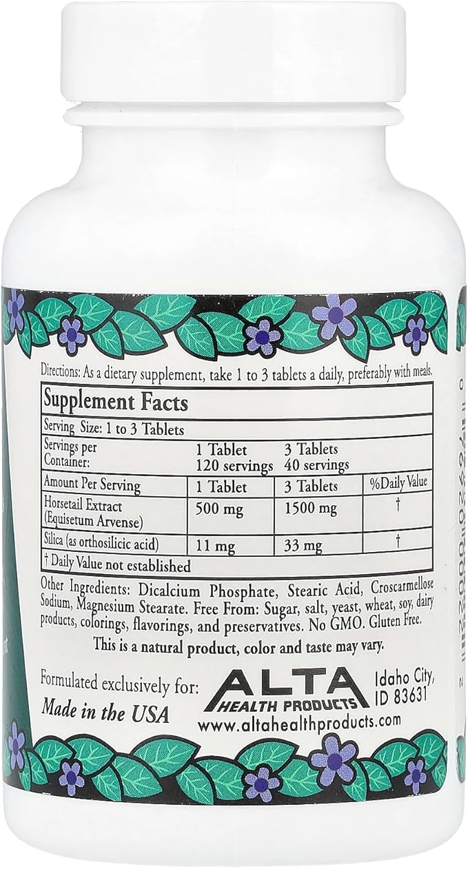 Alta Health Products - Silica with Bioflavonoids 500 mg 120 Tablets