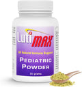 Lutimax Pediatric Powder Brain Supplement with Luteolin &amp Rutin - Kids Memory Focus Muscle &amp Immune Support Brain Supplements - Nootropic Antioxidants - 100 Servings