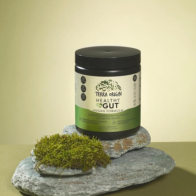 Healthy Gut Vegan Formula | with L-Glutamine and Clinically Proven ingredients | Supports Gut Permeability gastrointestinal Support Helps Alleviate Stomach discomfort and Boost Immunity*
