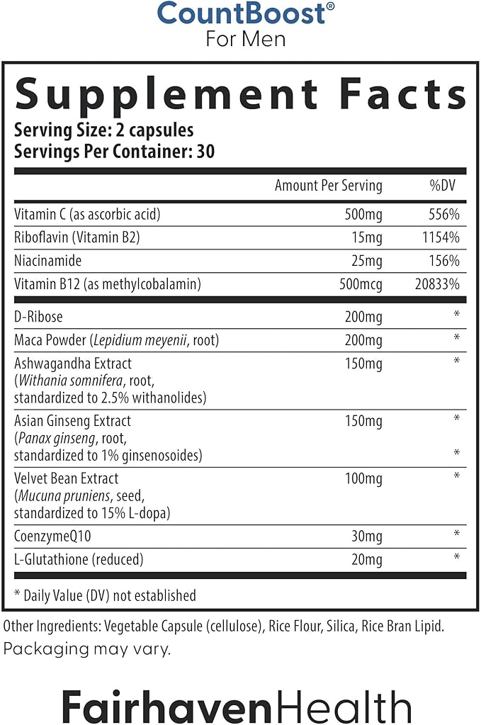 Fairhaven Health FertilAid for Men MotilityBoost and Countboost Combo | Fertility Supplements for Men | Male Fertility Supplement with Conception for him Prenatal Vitamin