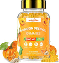 Pumpkin Seed Oil with Saw Palmetto: Pumpkin Seed Oil Gummies Extract Sugar-Free 3000mg Per Serving for Hair Growth Urinary Bladder &amp Prostate Health Non-GMO