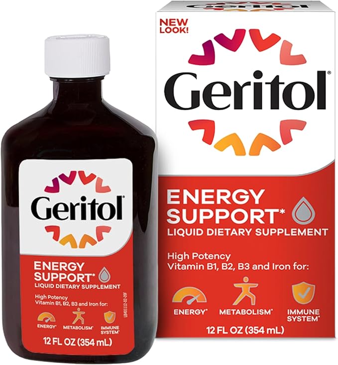 Geritol Liquid Supplement B-Vitamins &amp Iron 12 Fluid Ounce (Pack of 5)