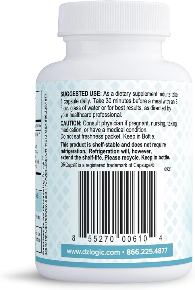 Dr. Dzugan's Advanced Probiotic Formula :: GMP Certified Vegetarian :: 500mg 90 Veg. Caps :: Optimize intestinal Flora