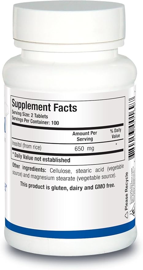 Biotics Research Inositol Corn Free Metabolic Support Brain Health Nootropics Restful Sleep Mood Support Hormonal Balance Female Health 200 Tablets