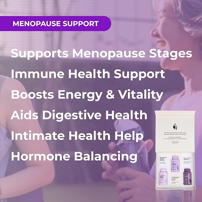 Youngevity Hope Bundle – Menopause &amp Cellular Health Support System | Women’s Probiotic Complete + Rejuvenate Rewind Restore + Life Balance Menopause Support | Gluten-Free