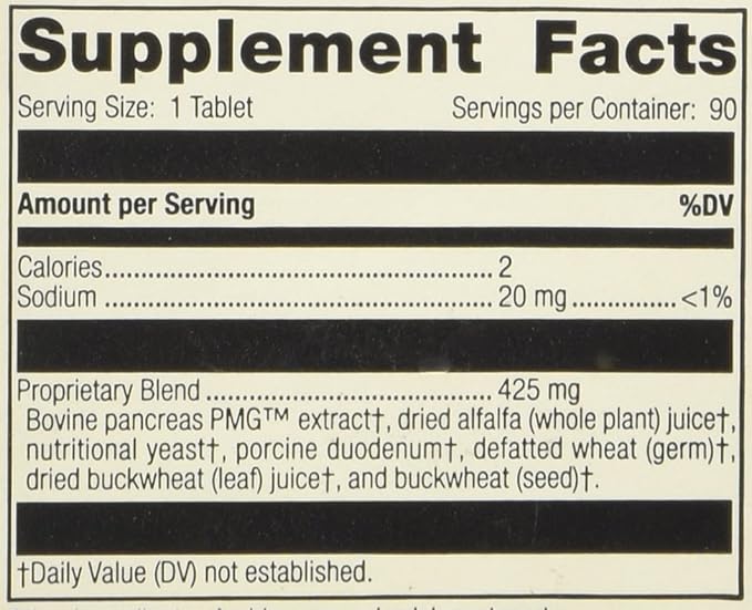 Standard Process - Pancreatrophin PMG® 90 tabs