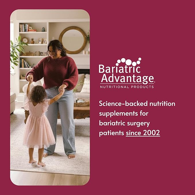 Bariatric Advantage Chewable Ultra Solo with Iron - Once-Per-Day Daily Multivitamin - for Bariatric Patients - with Thiamin Vitamin A &amp More - Gluten Free - Citrus - 90 Tablets