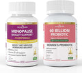 Probiotics for Women + Akkermansia Bundle – Gut Immune &amp Urinary Tract Support with Cranberry D-Mannose &amp Prebiotics丨Hormone-Free Menopause Support
