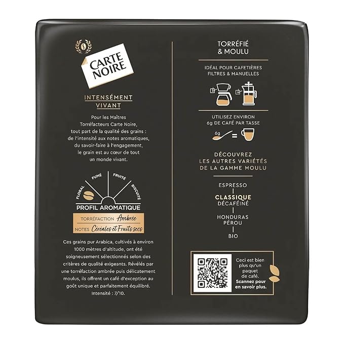 Carte Noire Ground Coffee 8.8-Ounce Packages (Pack of 2)