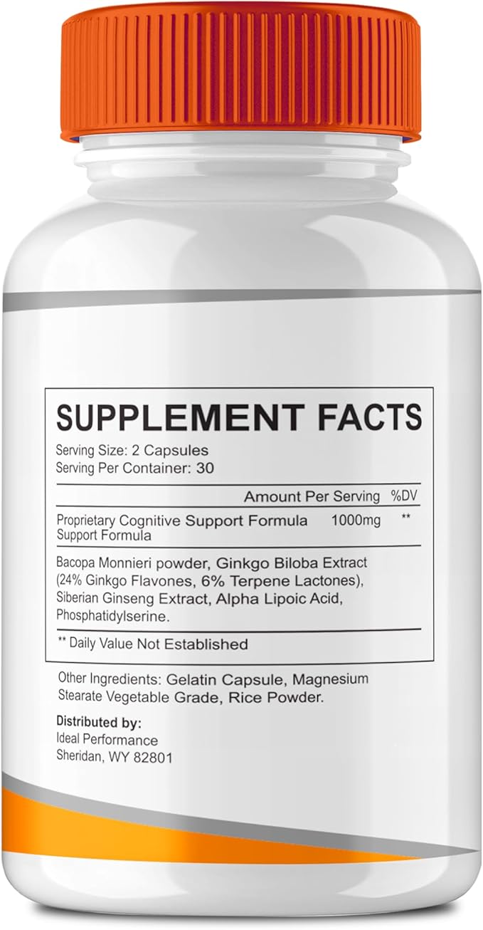 Arialief Brain Supplements for Memory and Focus Capsules Aria LIEF Advanced Formula Brain Health Support Pills Maximum Strength Nootropics Arialief All Natural Support Pills Reviews (2 Pack)