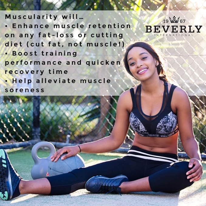 Beverly International Muscularity Specialty BCAA Formula 180 Capsules. Branched Chain Amino Acids + Chromium Picolinate B6-B12. Improves Energy Metabolism - Muscle Recovery - Muscle Guard.