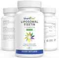 Liposomal Fisetin with Quercetin Supplements 1200 mg per ServingHigh Absorption Polyphenols Antioxidants for WomenMenNon-GMOGluten-Free1 Bottle-60 Softgels