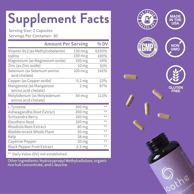 WellPath Soothe Hormone Balance for Women and Soothe Cortisol Manager with KSM-66® Ashwagandha &amp L-Theanine