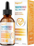 Full Spectrum of Tocotrienols Supplement 1200mg- Tocotrienol Vitamin E LiquidTocopherol-Free - Superior Antioxidant Blend - Higher Absorption - 2 fl oz30 Servings