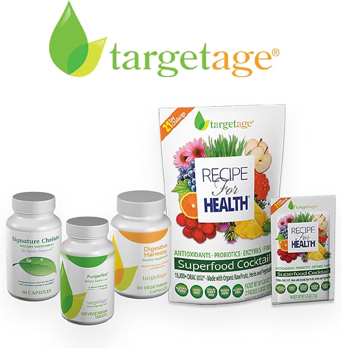 Targetage® by Maison Beljanski® - Recipe for Health® Vegan Supplement - Superfood Detox Immune Support - 5.46 Oz