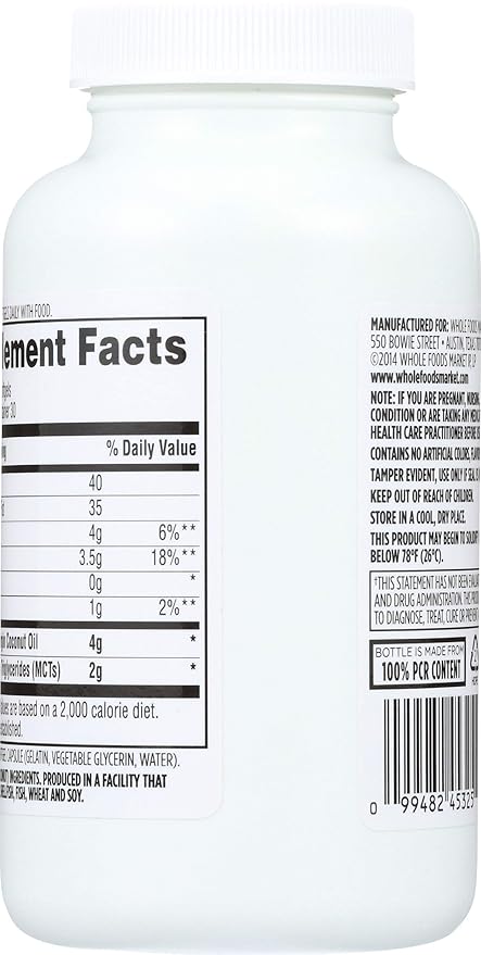 365 Everyday Value Coconut Oil softgels 120 CT