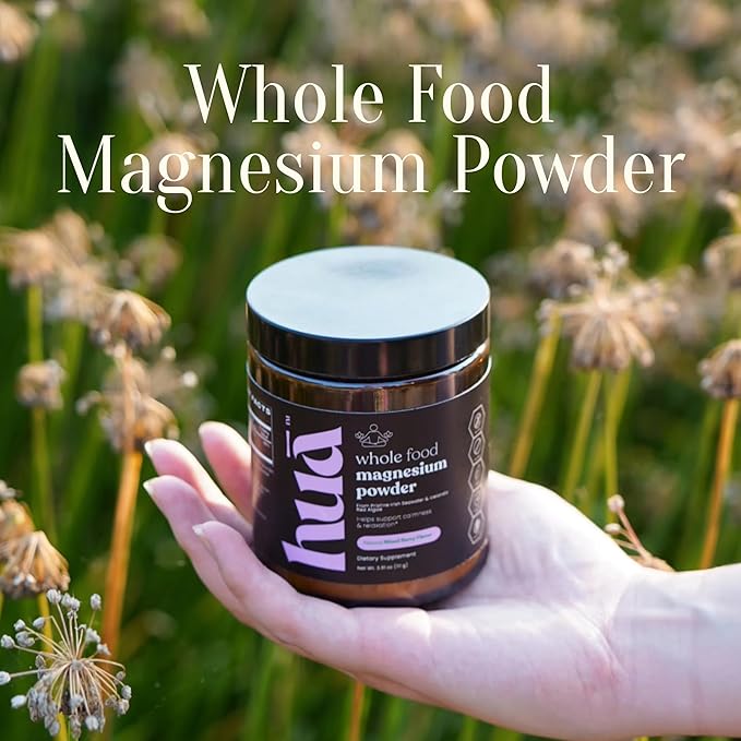 Whole Food Magnesium Powder (30 Servings) | from Ocean Sea Water &amp Icelandic Red Algae | Helps Sleep Brain Function &amp Heart Health | Mixed Berry Flavor