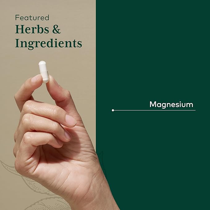 Gaia Herbs PRO Magnesium Glycinate 400mg - Highly Absorbable Supplement Supports Relaxation - Energy Support Supplement with Magnesium Glycinate* - Vegan Gluten-Free - 180 Capsules (60 Servings)