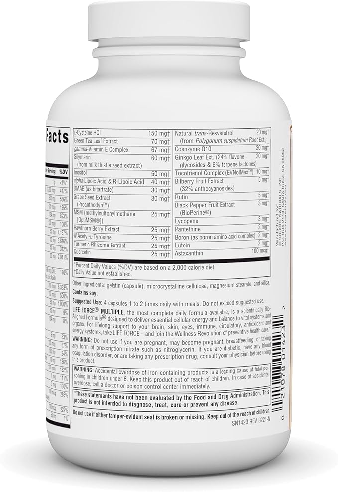 Source Naturals Life Force Multiple Energy Activator* 180 Capsules