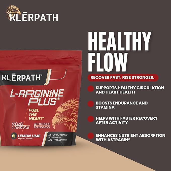 L-Arginine Plus &amp L-Citrulline Pre Workout Powder - Nitric Oxide Booster for Energy Endurance &amp Circulation - Amino Acid Pre Workout Supplement for Men &amp Women - Lemon Lime Flavor 13.4 oz