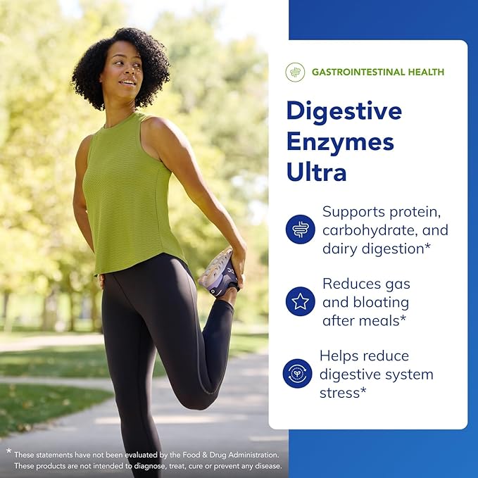 Pure Encapsulations Digestive Enzymes Ultra - Vegetarian Digestive Enzyme Supplement to Support Protein Carb Fiber and Dairy Digestion* - 180 Capsules