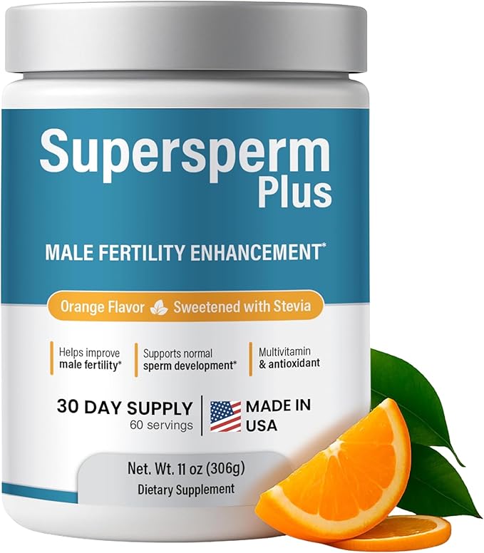 Male Fertility Supplement with L-Carnitine and L-Arginine Preconception Fertility Formula for Optimal Count &amp Healthy Volume Production1 Month Supply (60 doses) in Powder.
