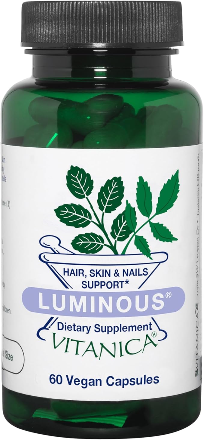 Vitanica Luminous Hair Skin and Nail Support Vegan 60 Capsules