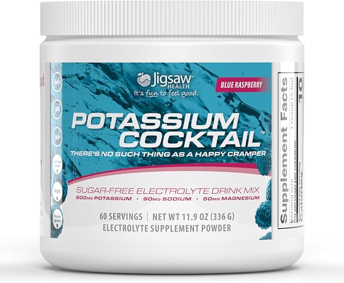 Jigsaw Health Bundle | Adrenal Cocktail 60 Servings (Jar) and Potassium Cocktail (Blue Raspberry) 60 Servings (Jar)