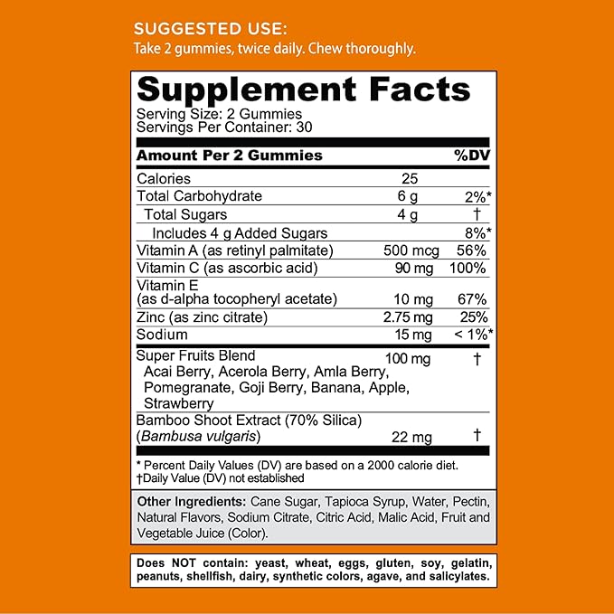 Goli Nutritional Supplement SuperFruits Beauty Gummy Vitamin - 120 Count - Collagen-Promoting Ingredients - Mixed Fruit Vegan Plant-Based Non-GMO Gluten &amp Gelatin Free