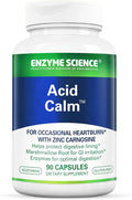 Enzyme Science Acid Calm 90 Capsules – for Occasional Heartburn and Indigestion – Digestion Enzyme Supplement – Digestive Aid – Vegetarian Capsules