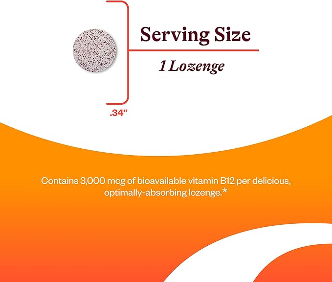 Seeking Health Adeno B12 - Vitamin B Supplement to Support Energy and Brain Health - Adenosylcobalamin Energy Supplement - 3000 mcg 60 Lozenges