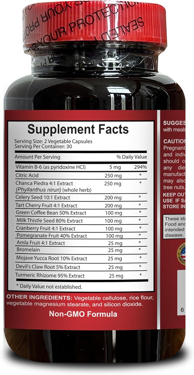 Combat High Uric Acid with URIC Acid Formula - Joint Flexibility Mojave Yucca Root and Devil's Claw Root Benefits - 2 Bottles