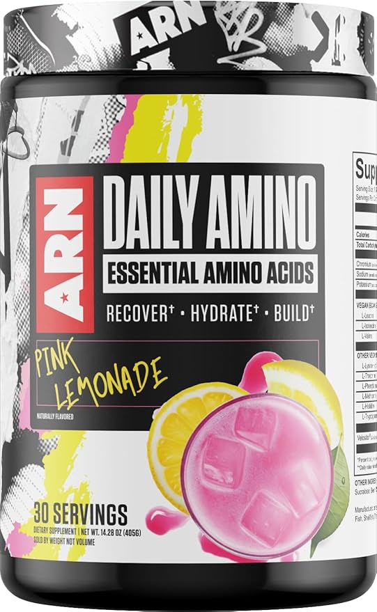 Arms Race Nutrition | ARN | Daily Amino Essential Amino Acids (30 Servings Pink Lemonade)