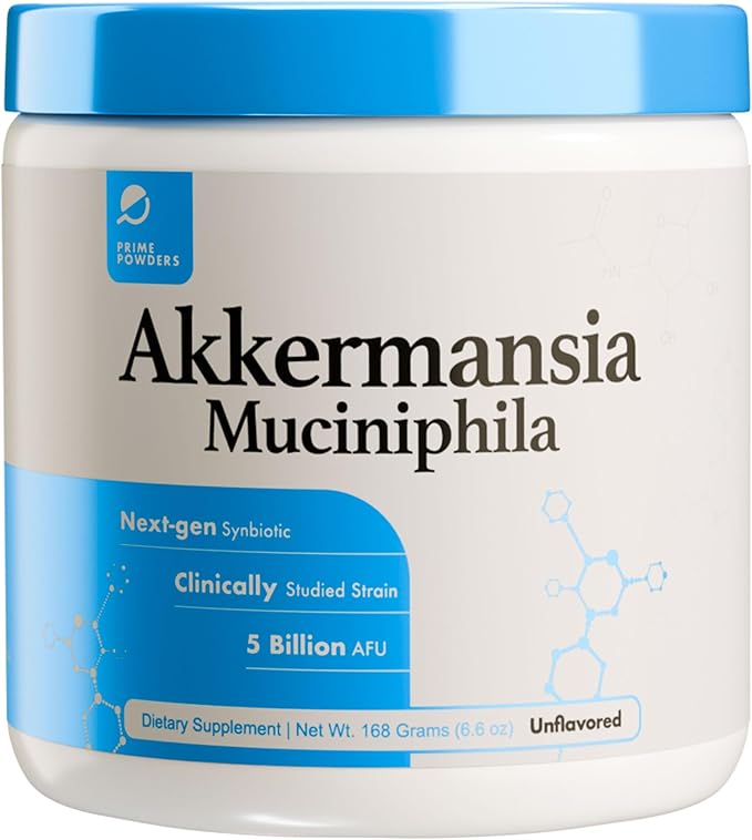 Akkermansia Powder | 5 Billion AFU per Scoop 93 Servings | Akkermansia Muciniphila with Prebiotic Fiber | Gut Health Microbiome &amp Metabolic Support Unflavored (93 Servings)