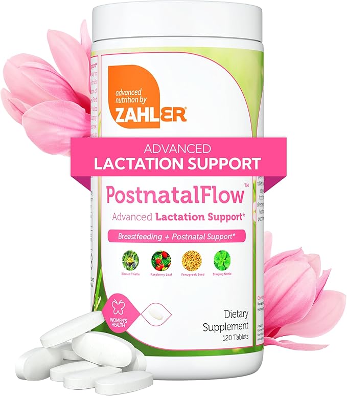 Zahler Postnatal Flow for Advanced Lactation Support Breastfeeding + Postnatal Support 120 Tablets.