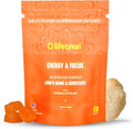 Life Cykel - AM Energy and Focus Mushroom Gummies 60 Count - Organic Lion's Mane Gummies with Cordyceps Guarana &amp Alpha GPC for Mental Clarity Natural Energy Endurance &amp Focus - Lemon Peac