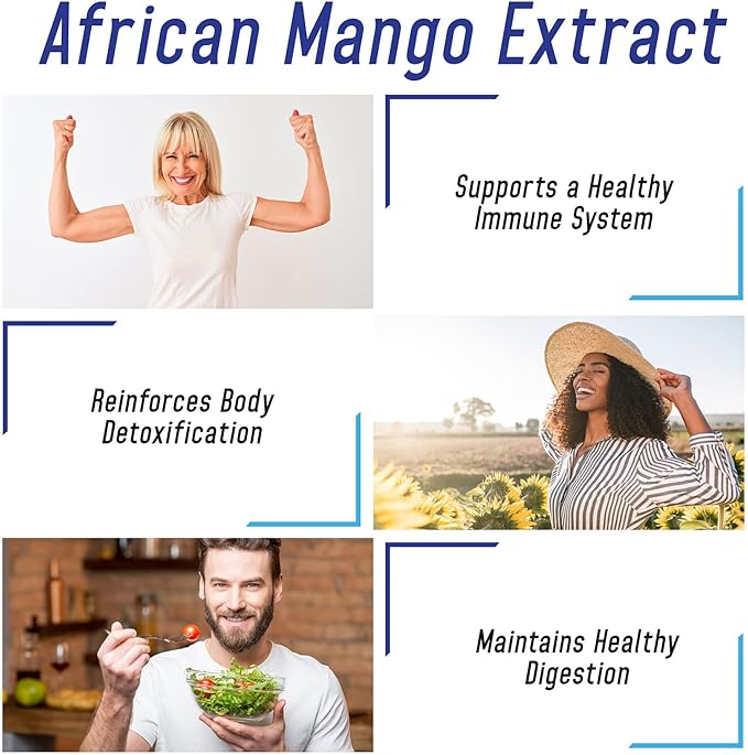 We Like Vitamins African Mango Extract 500mg -180 Capsules - 6 Month Supply of African Mango Capsules – Supports Metabolism of Fat and Digestive Health