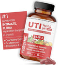Women’s Vaginal Microflora Probiotic | Supports UTI Yeast &amp pH Balance | Daily Hydration Blend with Cranberry D-Mannose Aloe &amp Hibiscus | Odor Flora &amp Urinary Tract Care | Vegan Non-G